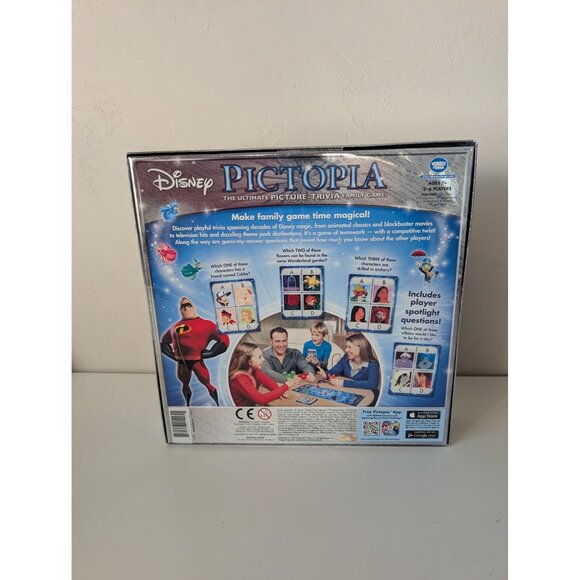 Disney Pictopia Picture-Trivia Family Game With 1000 Questions NEW - Picture 2 of 5